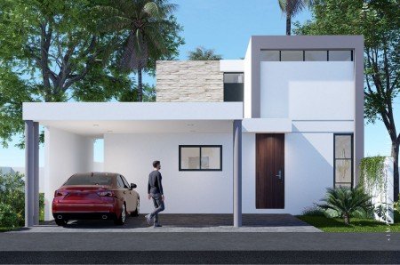 Casa de 3 recamaras y de 2 plantas en venta en Tamora Residencial Conkal